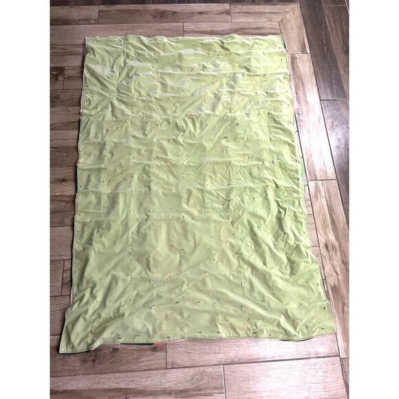 VTG Colorful Patchwork Handmade Quilt Throw Wall Decor 64"x44" Reversible 1970s - Picture 12 of 14